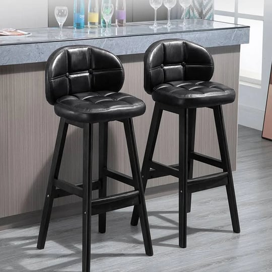 black-pu-leather-counter-height-bar-stools-with-back-barstool-set-of-2-mid-century-counter-stool-1