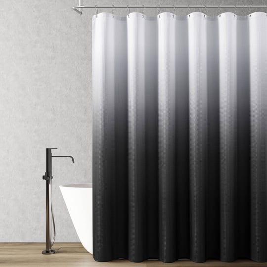 black-shower-curtain-polyester-ombre-bath-shower-curtains-for-bathroom-textured-fabric-waterproof-sh-1