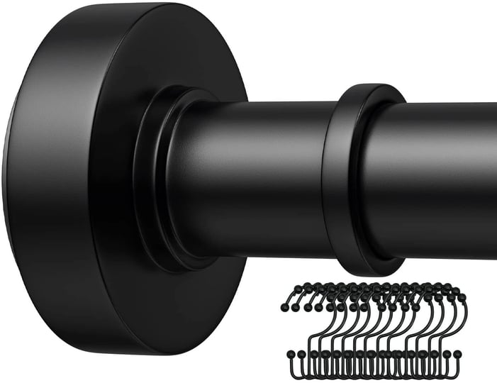 black-shower-rod-with-12-hooks-43-72-inches-rust-resistance-adjustable-tension-rod-with-durable-spri-1