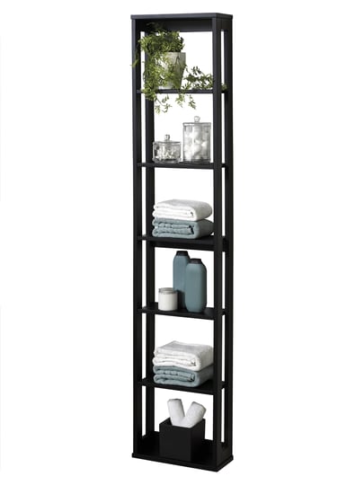 black-wall-mounted-storage-tower-zenna-home-small-spaces-1