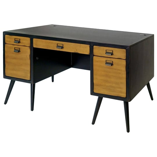 black-wood-mid-century-executive-desk-1