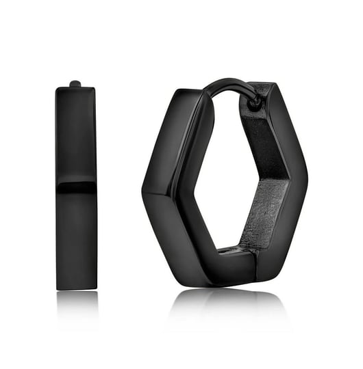 blackjack-stainless-steel-hexagon-hoop-earrings-black-1