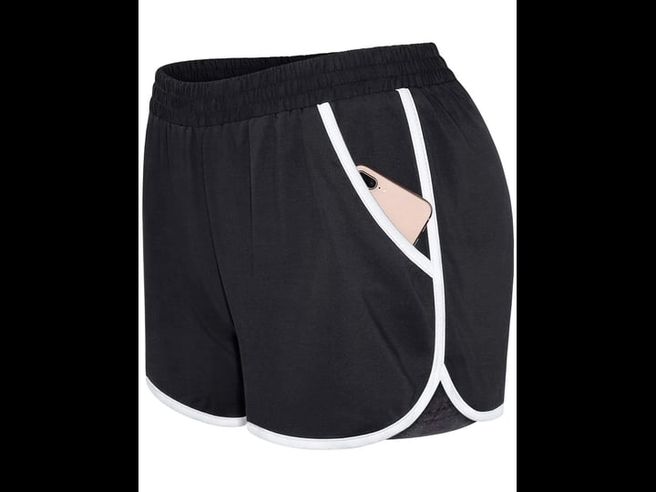 blevonh-black-shorts-for-womenplus-size-comfortable-banded-waist-yoga-shorts-with-liner-lady-flatter-1