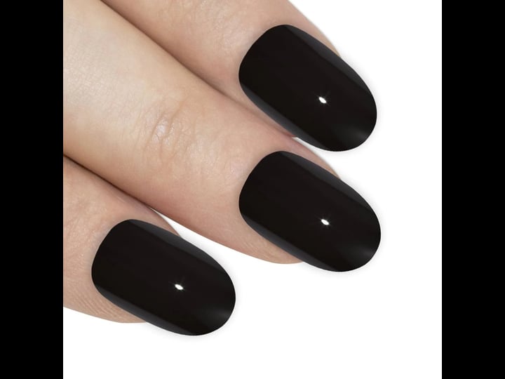 bling-art-oval-false-nails-fake-acrylic-polished-black-24-medium-tips-with-glue-1