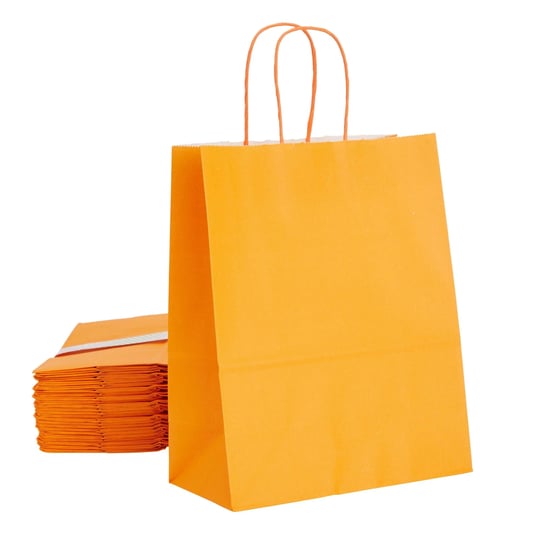 blue-panda-25-pack-orange-gift-bags-with-handles-8x4x10-inch-paper-goodie-bags-for-party-favors-and--1
