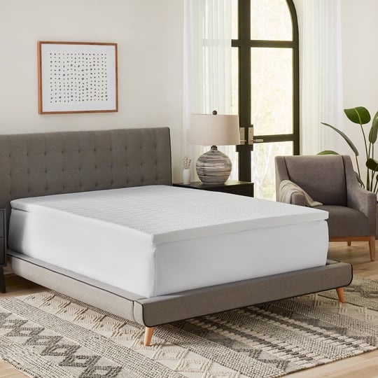 bodipedic-2-inch-gel-infused-memory-foam-mattress-topper-with-circular-knit-cover-white-king-1