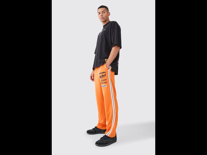 boohoo-mens-regular-fit-tricot-gusset-side-tape-jogger-orange-1