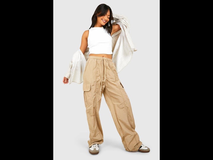 boohoo-parachute-cargo-trouser-green-size-11