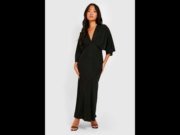 boohoo-petite-bias-cut-angel-sleeve-maxi-dress-1