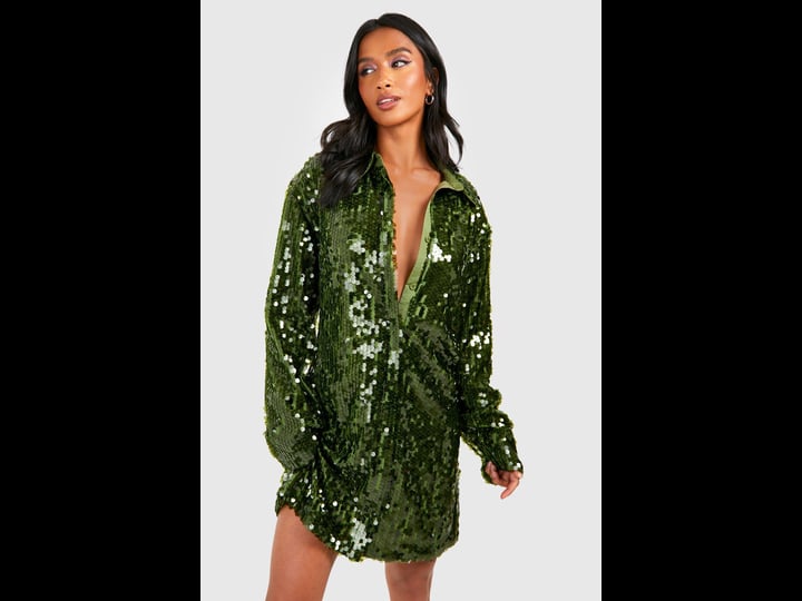 boohoo-petite-disc-sequin-midi-shirt-dress-1