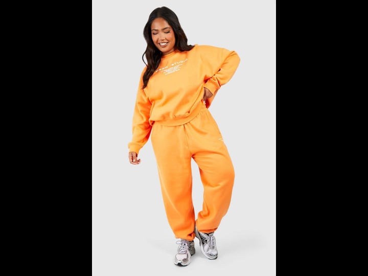 boohoo-plus-dsgn-studio-cuffed-sweatpants-orange-size-13