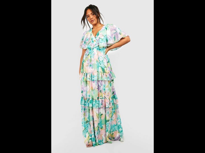 boohoo-plus-floral-print-angel-sleeve-maxi-dress-green-size-17