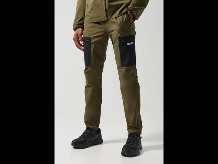boohooman-active-4-way-stretch-cargo-sweatpants-green-size-m-1