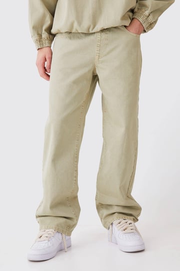 boohooman-baggy-rigid-elastic-waist-overdyed-jeans-green-size-28r-1