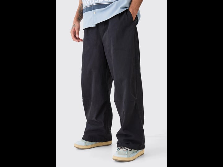 boohooman-bungee-waist-twill-parachute-pants-1