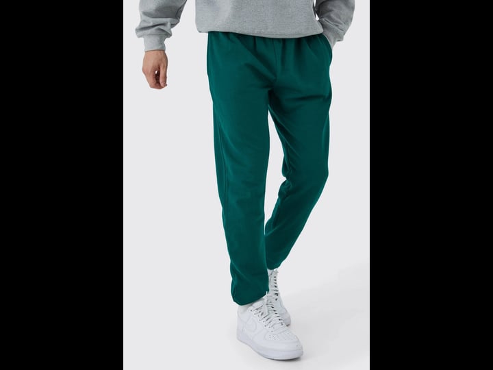 boohooman-mens-tall-core-fit-basic-sweatpants-green-1