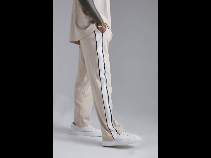 boohooman-relaxed-scuba-sweatpants-with-side-panel-beige-size-s-1