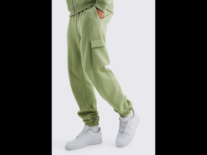 boohooman-tall-regular-fit-cargo-jogger-green-size-s-1