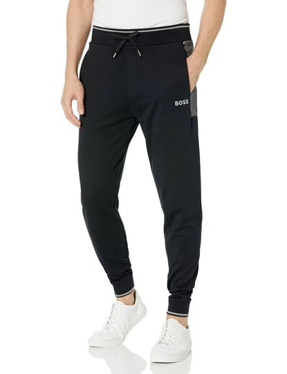 boss-mens-cotton-blend-tracksuit-bottoms-with-embroidered-logo-black-size-large-1