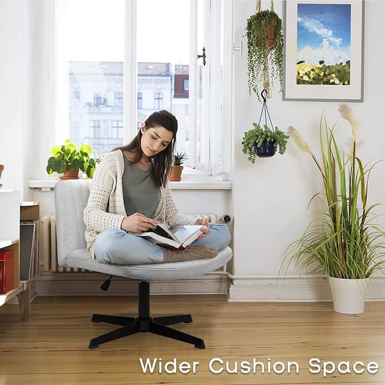 bossin-armless-office-desk-chair-no-wheelsfabric-padded-modern-swivel-vanity-chair-grey-1
