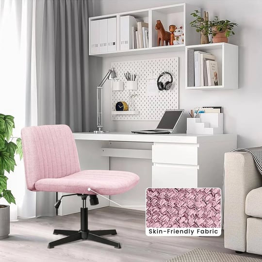 bossin-armless-office-desk-chair-no-wheelsfabric-padded-modern-swivel-vanity-chair-pink-1