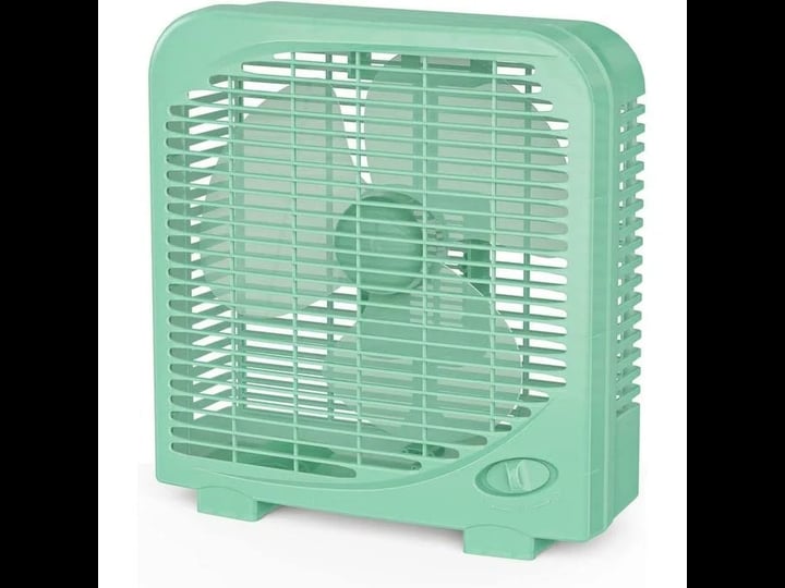 box-fan-10-inch-2-speeds-table-cooling-fan-with-strong-airflow-green-1