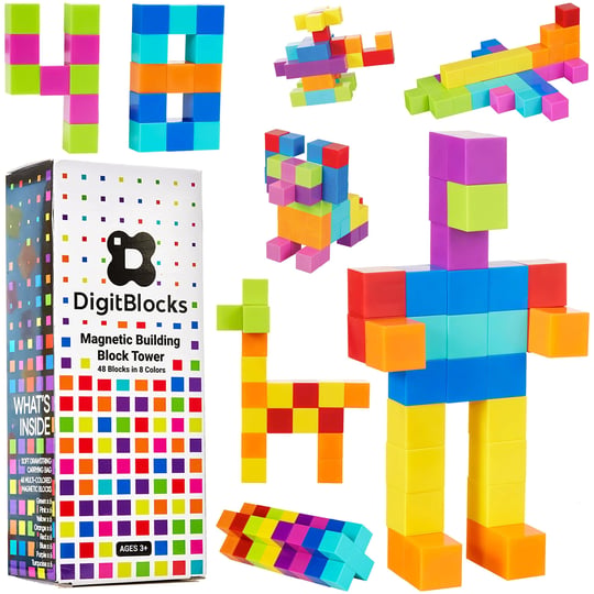 brainspark-digitblocks-48-pcs-magnetic-building-blocks-8-colors-sensory-toys-for-kids-stem-education-1