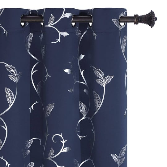 buhua-navy-blackout-curtains-thermal-insulated-silver-shinny-vine-pattern-darkening-curtains-for-bed-1