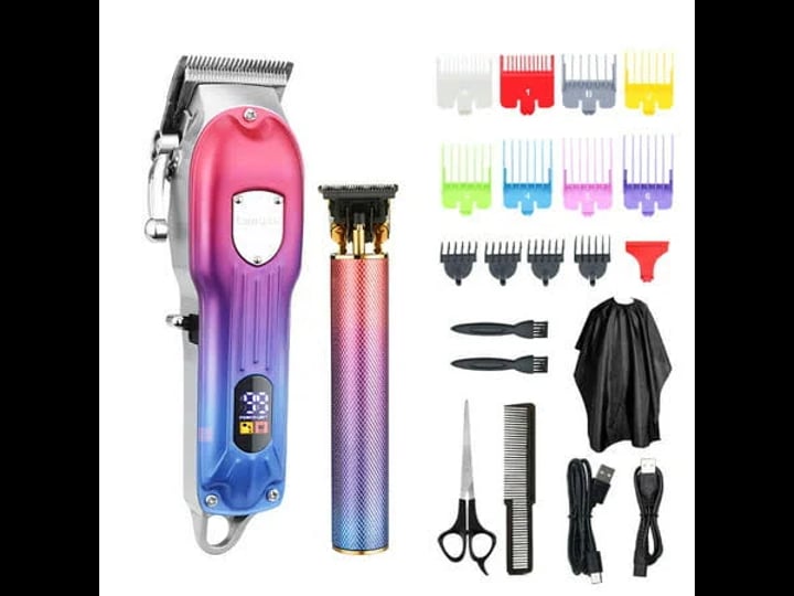 buzifu-professional-barber-clipper-and-beard-trimmer-set-t-blade-wireless-rainbow-color-size-small-1