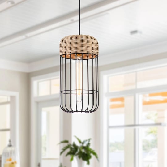 c-cattleya-rattan-cylinder-pendant-light-woven-hanging-light-fixture-matte-black-beige-1