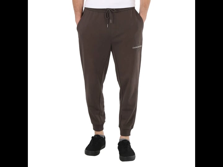 calvin-klein-mens-organic-cotton-logo-sweat-pants-size-medium-green-1