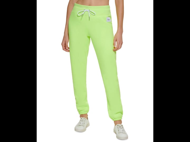 calvin-klein-performance-womens-logo-sweatpants-lime-volt-size-m-1