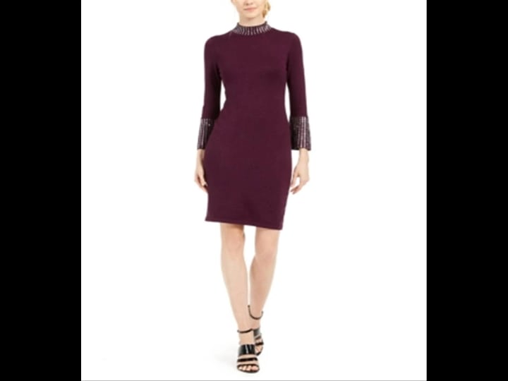 calvin-klein-womens-embellished-long-sleeve-mock-above-the-knee-sheath-evening-dress-purple-size-sma-1