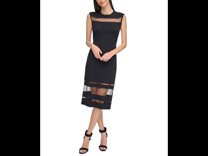 calvin-klein-womens-sheer-panel-sheath-dress-black-size-m-1