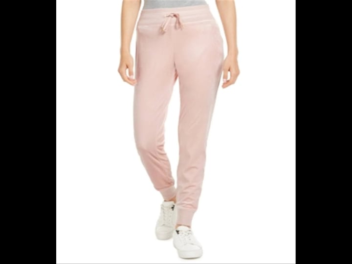 calvin-klein-womens-velour-jogger-pants-pink-size-x-large-1