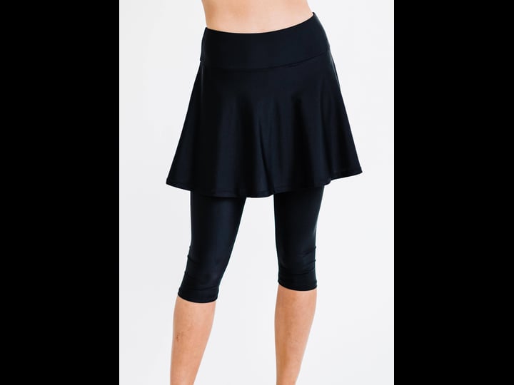 calypsa-flared-swim-skort-with-capri-leggings-black-small-1