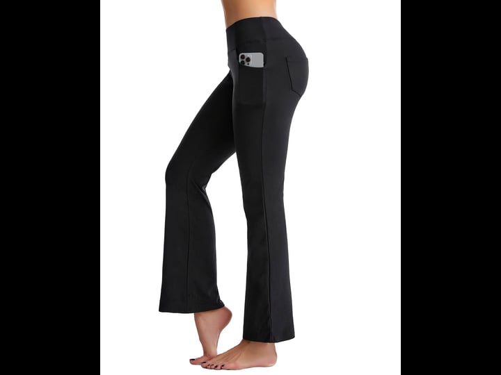 cambivo-flare-yoga-pants-for-women-high-waist-bootcut-workout-stretch-leggings-with-pockets-tummy-co-1