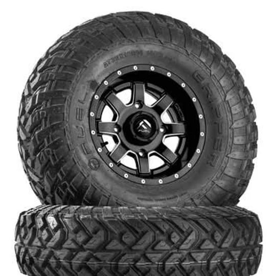 can-am-maverick-d538-matte-black-milled-wheels-with-fuel-gripper-t-r-k-tires-by-fuel-off-road-1