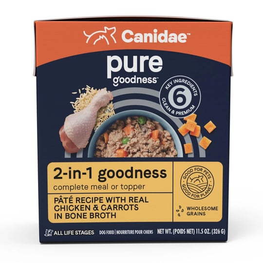 canidae-pure-goodness-2-in-1-pate-wet-dog-food-11-5-oz-chicken-carrots-in-bone-broth-1