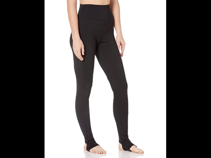 capezio-black-womens-stirrup-leggings-size-medium-1