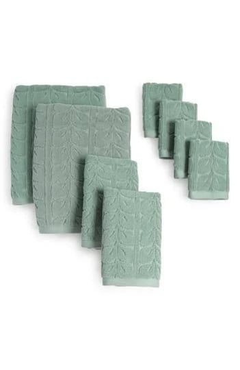 caro-home-8-pack-cotton-towel-bundle-in-dark-sage-at-nordstrom-rack-1