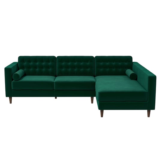 carol-sectional-velvet-sofa-green-left-facing-1
