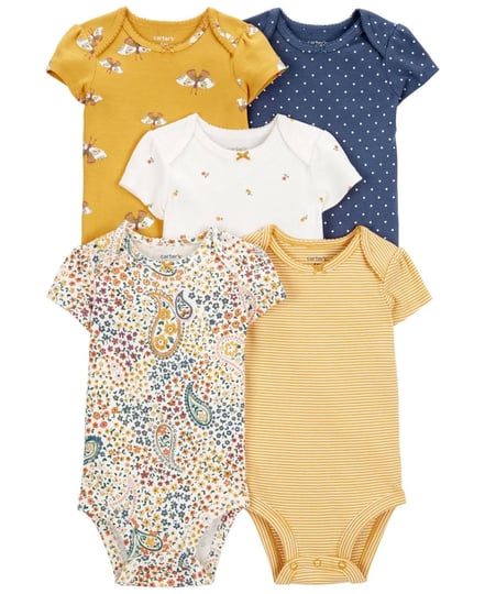 carters-baby-girls-short-sleeve-original-bodysuits-pack-of-5-yellow-size-newborn-1