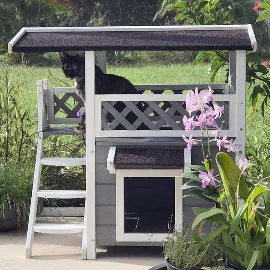 cat-house-for-outdoor-cats-weatherproof-with-escape-door-in-gray-1