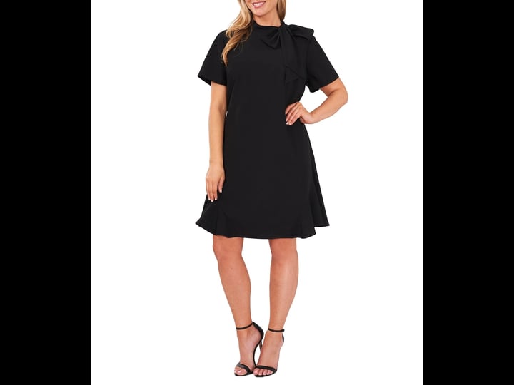 cece-bow-a-line-dress-in-rich-black-at-nordstrom-size-24w-1