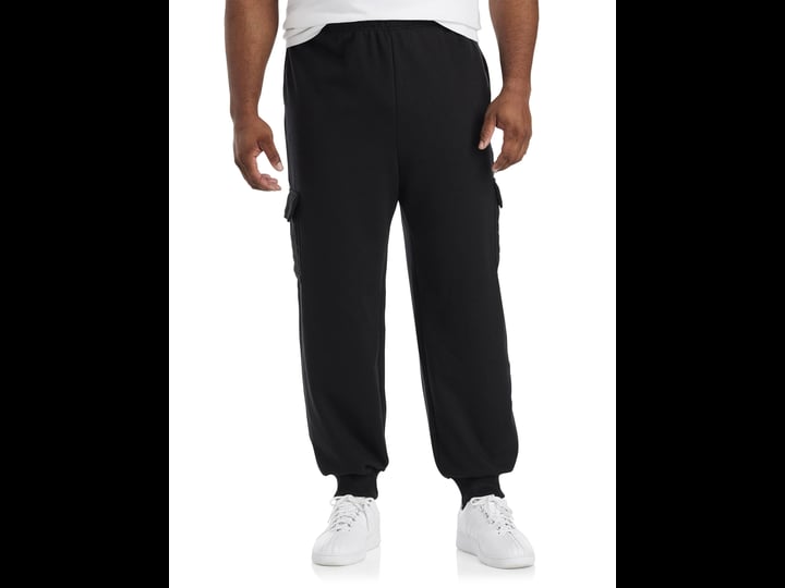 champion-mens-big-tall-quilted-cargo-sweatpants-black-1