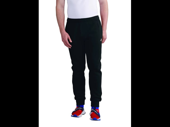 champion-mens-classic-fleece-pants-black-white-size-l-1