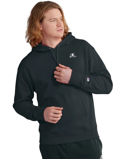 champion-mens-classic-fleece-pullover-hoodie-black-white-size-l-1