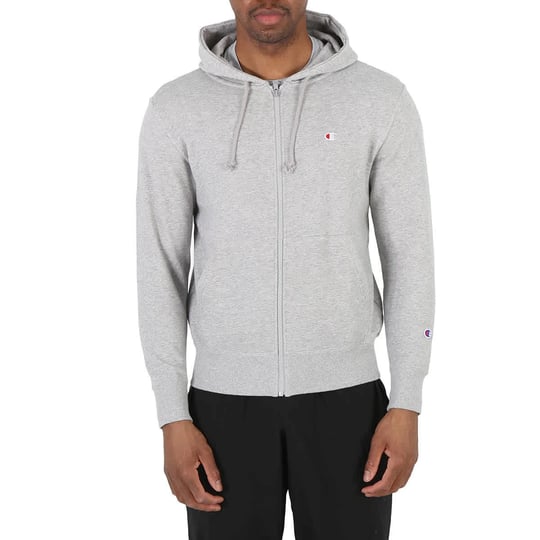 champion-oxford-grey-logo-zip-hooded-sweatshirt-size-medium-1