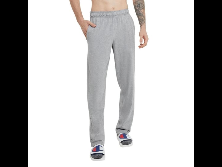 champion-p7309-407q88-authentic-mens-open-bottom-jersey-pants-oxford-grey-4xl-1
